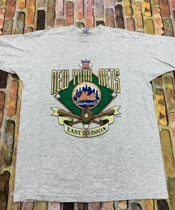 Vintage Style New York Mets East Division Mlb T-Shirt - Retro Baseball Shirt for Fans
