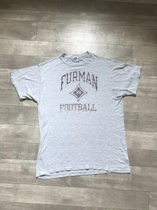 Vintage Style Nike Furman University Football Paper Thin Sweatshirt from Russell Athletics, a Must-Have for NCAA Fans