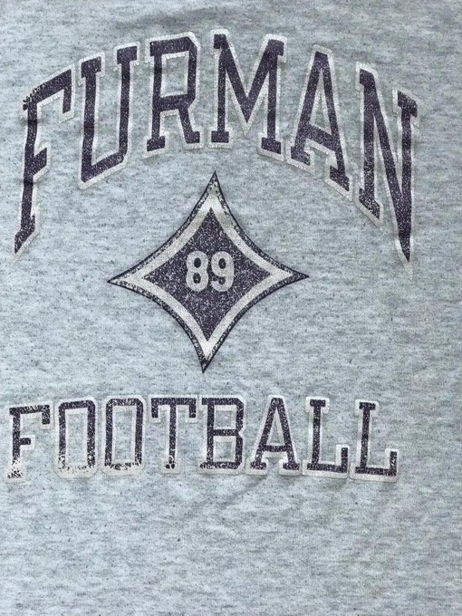 Vintage Style Nike Furman University Football Paper Thin Sweatshirt from Russell Athletics, a Must-Have for NCAA Fans - Image 2