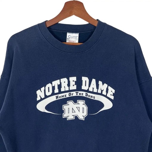 Vintage Style Notre Dame Home of the Dons Sweatshirt Hoodie for NCAA Fans, Perfect for Game Day - Image 2