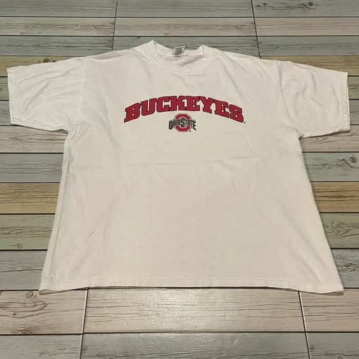 Vintage Style Ohio State Buckeyes NCAA Prosport Sweatshirt Hoodie with Football Game Day T-Shirt Lover Print