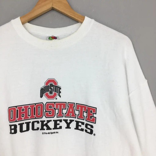 Vintage Style Ohio State Buckeyes Sweatshirt Hoodie with Football Game Day T-Shirt Lover Print - Image 2
