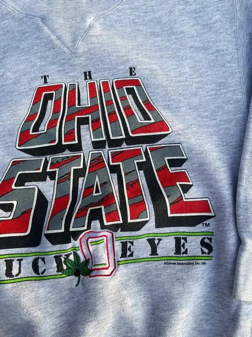 Vintage Style Ohio State T-Shirt Sweatshirt with American Football Sweatshirt Sports Gifts - Image 2