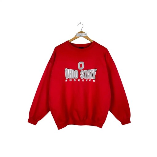 Vintage Style Ohio State University Buckeyes Sweatshirt Hoodie with Football Game Day T-Shirt Lover Print