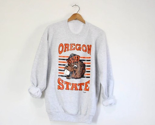 Vintage Style Oregon State University Beavers Sweatshirt, 90S Sweater for Oregon State Fans