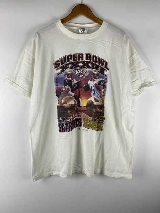 Vintage Style Patriots Vs Rams Super Bowl 2002 NFL Sweatshirt T-Shirt, NFL Football Teams Gifts For Fans