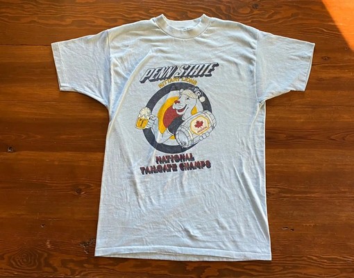 Vintage Style Penn State Molson Tailgate Champs Single Stitch T-Shirt Sweatshirt Hoodie NCAA Sport Shirts
