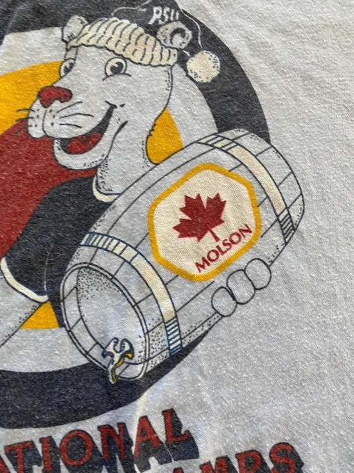 Vintage Style Penn State Molson Tailgate Champs Single Stitch T-Shirt Sweatshirt Hoodie NCAA Sport Shirts - Image 2