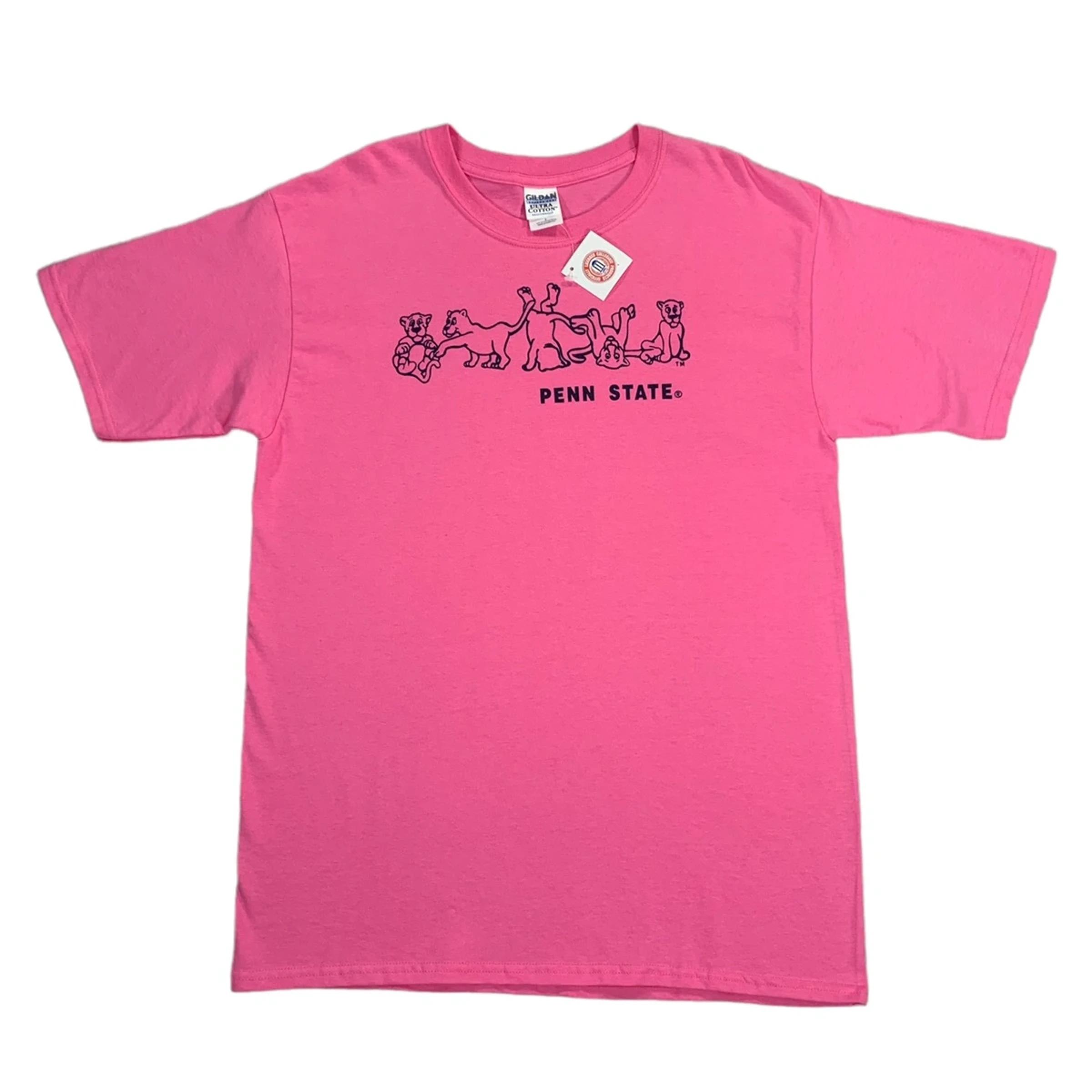 Vintage Style Penn State Nittany Lions Unisex Pink College Hoodie Sweatshirt - Full Size Gifts for NCAA Sport Shirts