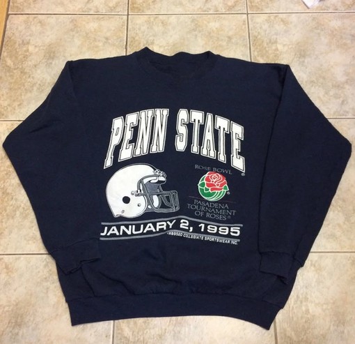 Vintage Style Penn State Rose Bowl 1995 Sweatshirt and T-Shirt - Perfect for Fans of Penn State University