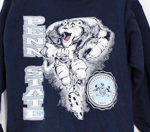 Vintage Style Penn State University Nittany Lions Sweatshirt and T-Shirt - Perfect for Vintage Style 90s Penn State - Image 2