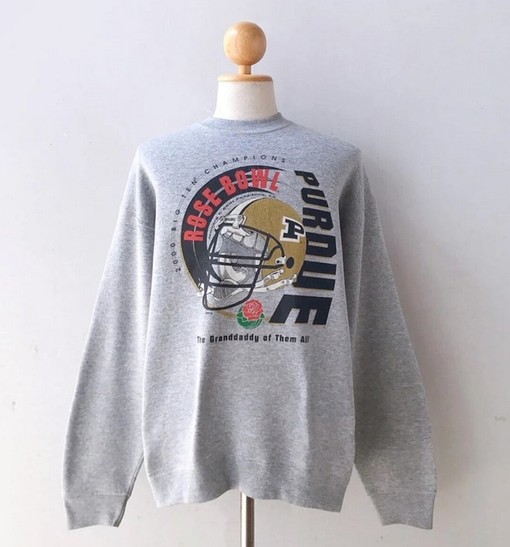 Vintage Style Purdue University Boilermakers Sweatshirt - NCAA Apparel for Fans