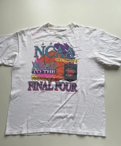 Vintage Style Road to the Final Four Graphic T-Shirt - Full Size Sweatshirt Hoodie Gifts for NCAA Basketball Fans