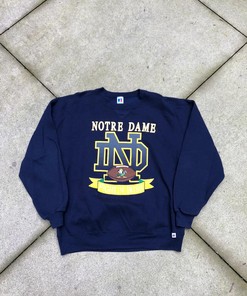 Vintage Style Russell Athletic Notre Dame Sweatshirt T-Shirt Hoodie - Full Size Gifts for Fans