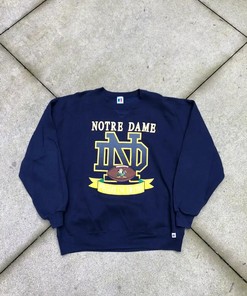 Vintage Style Russell Athletic Notre Dame University Shirt - Gifts for NCAA Fans