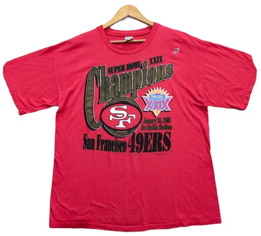 Vintage Style San Francisco 49Ers Super Bowl XXIX Champion NCAA Shirts Sweatshirt T-shirt