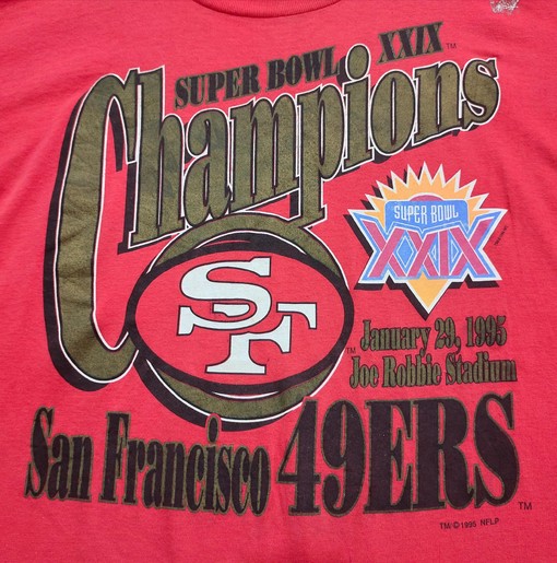 Vintage Style San Francisco 49Ers Super Bowl XXIX Champion NCAA Shirts Sweatshirt T-shirt - Image 2