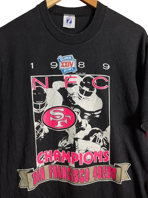 Vintage Style San Francisco 49ers 1989 NFC Champions NFL Football Sweatshirt T-shirt, Honor Your Team's Legacy - Image 2