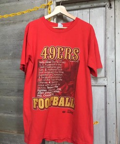 Vintage Style San Francisco 49ers NFL Spellout Tee, Sweater, and Full-Size Hoodie - Ideal Gifts for NFL Fans