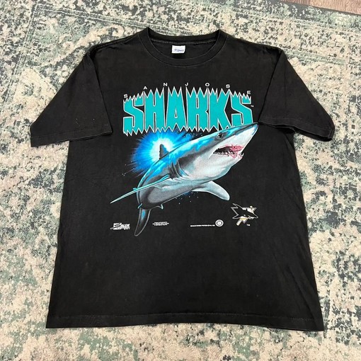 Vintage Style San Jose Sharks 1991 Hockey Jersey Sweatshirt Hoodie, Perfect Gift for Fans