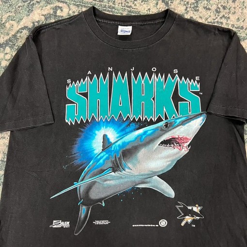 Vintage Style San Jose Sharks 1991 Hockey Jersey Sweatshirt Hoodie, Perfect Gift for Fans - Image 2