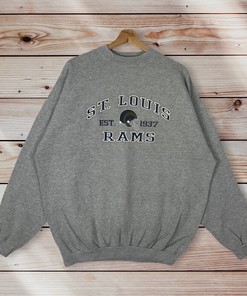 Vintage Style St. Louis Rams Crewneck Sweatshirt - A Great Gift for NFL Fans