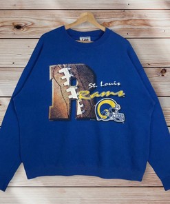 Vintage Style St. Louis Rams Crewneck Sweatshirt Hoodie - Perfect for NFL Fans