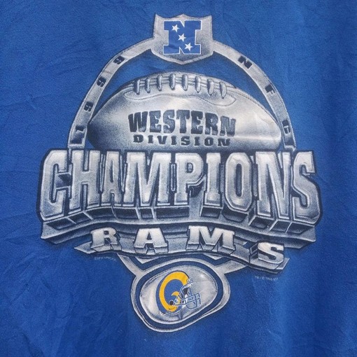 Vintage Style St Louis Rams Western Division NCAA Shirts SporHoodie Sweatshirt Shirt - Image 2