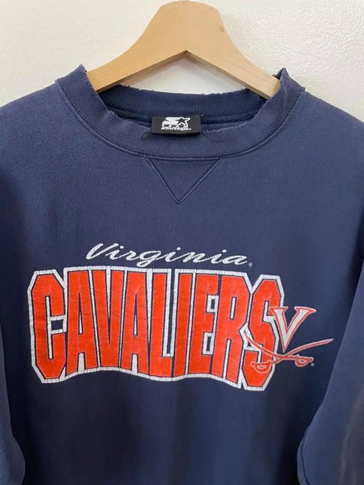 Vintage Style Starter Ncaa Virginia Cavaliers T-Shirt Sweatshirt Hoodie - Perfect Gift For College Football Fans - Image 2