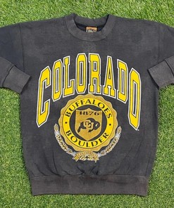 Vintage Style University Of Colorado Buffalos Crewneck Sweatshirt - Colorado Buffalos Sweater, NCAA Fan Gear ncaa shirt