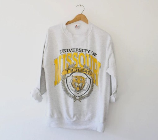 Vintage Style University Of Missouri Tigers Mizzou Sweatshirt