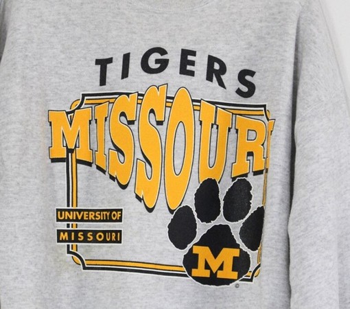 Vintage Style University Of Missouri Tigers Sweatshirt - Image 2