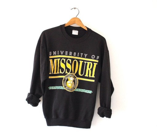 Vintage Style University Of Missouri Tigers Sweatshirt for NCAA Fans