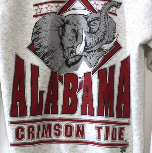 Vintage Style University of Alabama Crimson Roll Tide NCAA Sweatshirt, Alabama Gift Sweatshirt for Him - Image 2