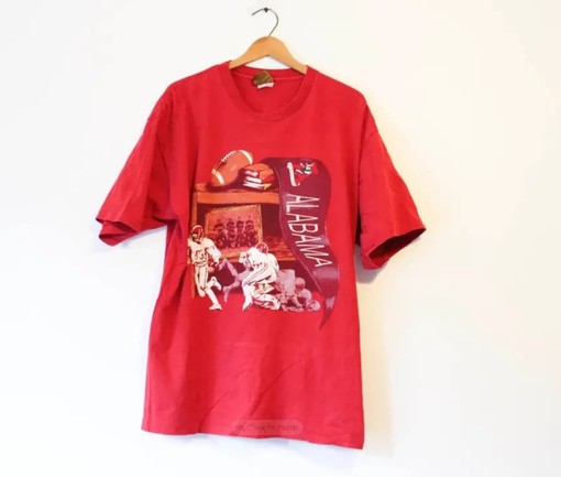 Vintage Style University of Alabama Roll Tide T-Shirt, Vintage Style 90s Shirt Alabama Shirt - American University