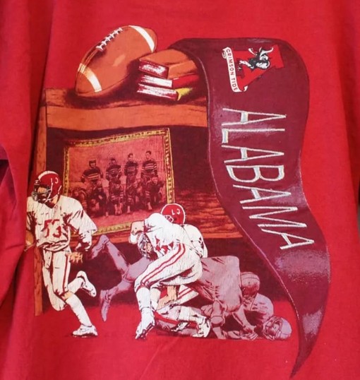 Vintage Style University of Alabama Roll Tide T-Shirt, Vintage Style 90s Shirt Alabama Shirt - American University - Image 2