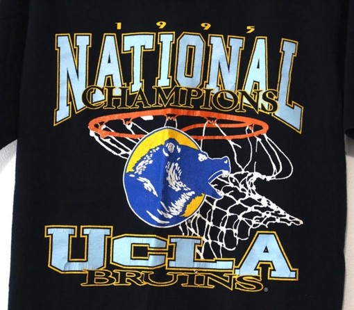 Vintage Style University of California Los Angeles UCLA Bruins Final Four 1995 Basketball T-Shirt - NCAA Fan Gear - Image 2