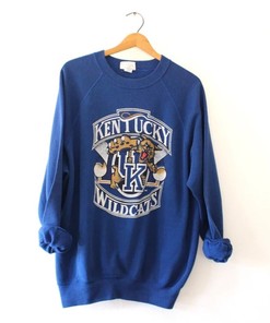 Vintage Style University of Kentucky Wildcats Sweatshirt with 90s Logo and Hoodie