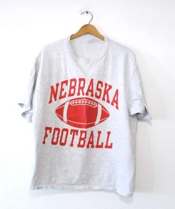 Vintage Style University of Nebraska Cornhuskers Huskers Champion T Shirt - NCAA Fans Edition