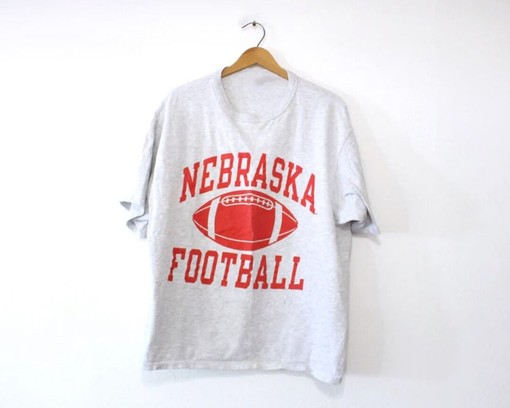 Vintage Style University of Nebraska Cornhuskers Huskers Champion T Shirt - NCAA Fans Edition