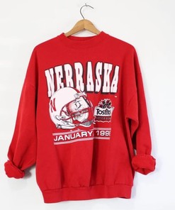 Vintage Style University of Nebraska Cornhuskers Huskers Fiesta Bowl Sweatshirt - Retro NCAA Fans Edition