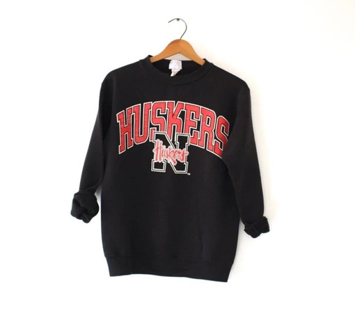 Vintage Style University of Nebraska Cornhuskers Huskers Sweatshirt - Classic NCAA Fans Edition