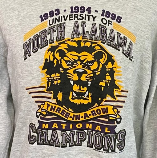 Vintage Style University of North Alabama National Champions NCAA Football Sweatshirt, North Alabama Sweater - Image 2