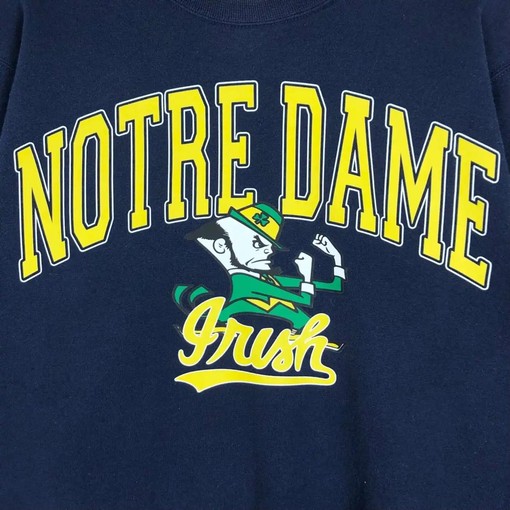 Vintage Style University of Notre Dame Fighting Irish T-Shirt Sweatshirt Hoodie Gifts Lover - Image 2