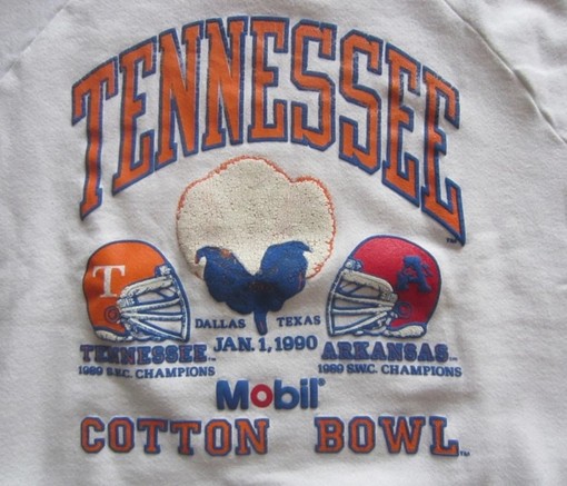 Vintage Style University of Tennessee vs Arkansas Cotton Bowl Sweatshirt, Perfect Tennessee Shirt for Football Fans - Image 2