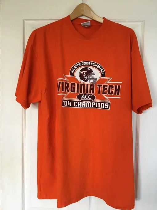 Vintage Style Virginia Tech 2004 Acc Champions: Celebrate with American Football Apparel