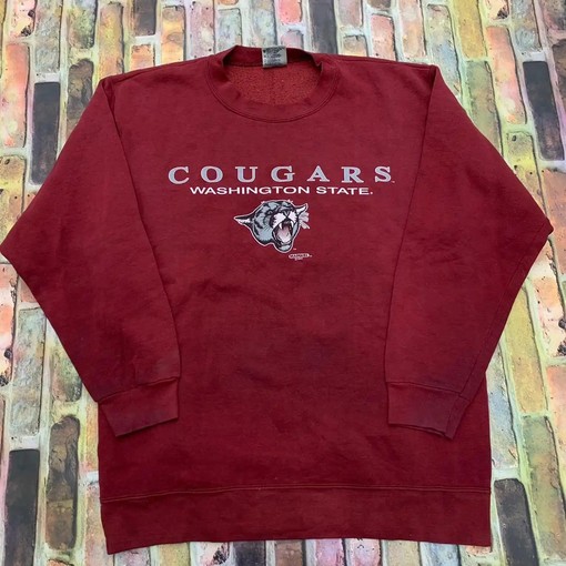 Vintage Style Washington State Cougars Football T-Shirt Sweatshirt Hoodie for Fans