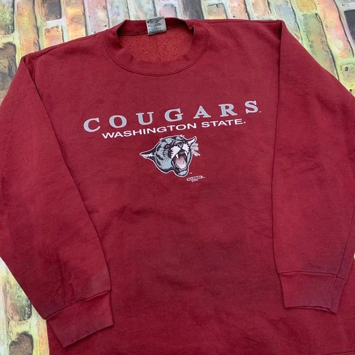 Vintage Style Washington State Cougars Football T-Shirt Sweatshirt Hoodie for Fans - Image 2