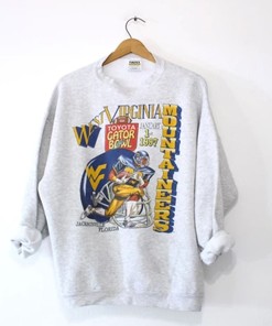 Vintage Style West Virginia University Mountaineers Sweatshirt, Vintage Style 90s Shirt for Fans