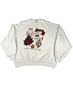 Vintage Style Wisconsin Badgers Rose Bowl 1994 Crewneck Sweatshirt with ncaa shirts women